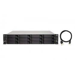 QNAP TL-R1200S-RP Boîtier de disques de stockage Boîtier disque dur/SSD Noir, Gris 2.5/3.5" (TL-R1200S-RP)