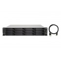 QNAP TL-R1200S-RP Boîtier de disques de stockage Boîtier disque dur/SSD Noir, Gris 2.5/3.5" (TL-R1200S-RP)