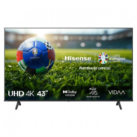téléviseur hisense 43'' smart uhd 4k 43a6n + récepteur intégré his43a6n prix maroc