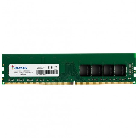 barrette mémoire adata u-dimm 16gb ddr4 3200 mhz pc bureau ad4u320016g22-sgn prix maroc