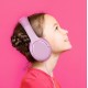 casque celly pour enfants avec stickers - rose - jack 3,5 mm kidsbeatpk prix maroc