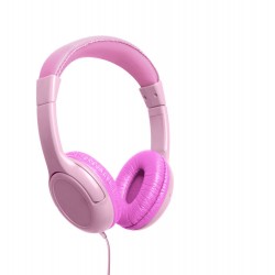 casque celly pour enfants avec stickers - rose - jack 3,5 mm kidsbeatpk prix maroc