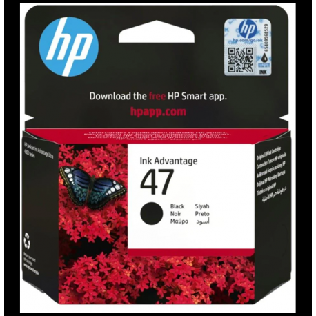 HP 47 Noir - Cartouche d'encre HP d'origine (6ZD21AE)