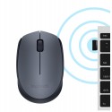 Logitech M170 Grey-K souris Ambidextre RF sans fil Optique 1000 DPI (910-004642)