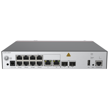 contrôleur d'accès sans fil huawei ac650-256ap avec 10 ports ge et 2 ports sfp+ 10ge 02355nch prix maroc