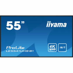 moniteur professionnel pour l'affichage dynamique 55" 4k uhd iiyama prolite (le5541uhs-b1)