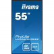 moniteur professionnel pour l'affichage dynamique 247 55 4k uhd iiyama prolite lh5541uhs-b2