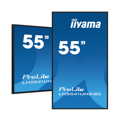 moniteur professionnel pour l affichage dynamique 247 55 4k uhd iiyama prolite lh5541uhs-b2