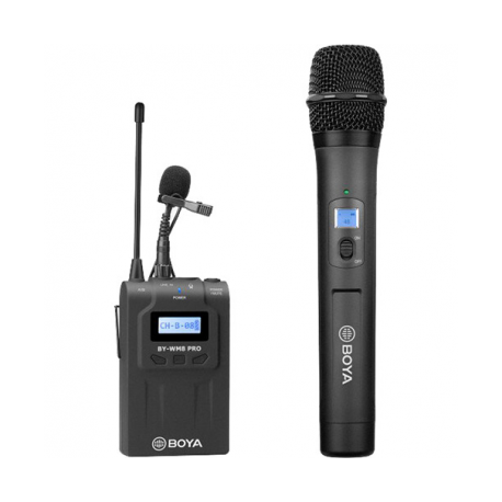 système de microphone sans fil à double canal uhf boya by-wm8 pro-k3 prix maroc