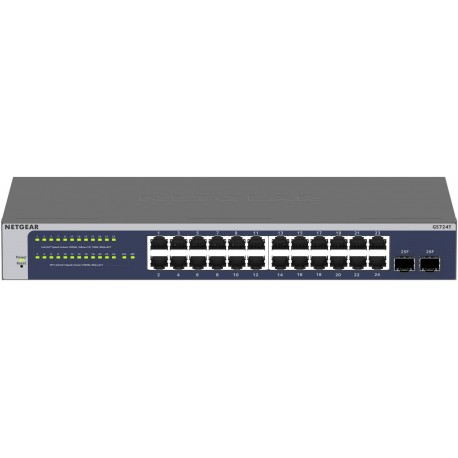 switch administrable netgear pro gigabit 24 ports avec 2 ports sfp gs724t prix maroc