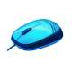 Logitech Corded Mouse M105 (Bleu)