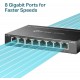 Switch de bureau TP-Link TL-SG108E 8 Ports Gigabit (TL-SG108E)