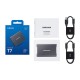 Disque dur Samsung Portable SSD T7 Touch 2To Noir avec cryptage des données USB 3.2 Gen 2 (MU-PC2T0K