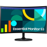 écran 24" incurvé full hd samsung essential s3 s36gd ls24d360gauxen prix maroc