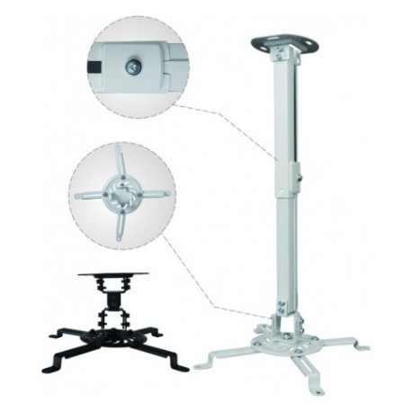 support plafond eyeplay pour vidéo projection 50-80 cm (ey-cm5080-h2w)