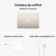 apple macbook air m4 13" (2025) 24go/512 go lumière stellaire mc6a4fn/a prix maroc