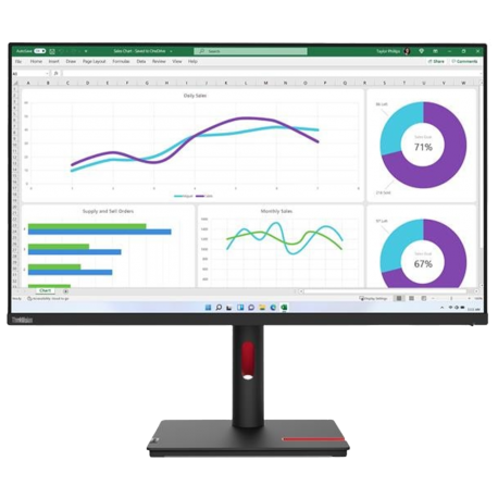 écran plat 32 lenovo thinkvision t32h-30 qhd 63d3gat1eu prix maroc