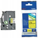 Cassette à ruban Brother TZe-651 Noir/Jaune 24 mm x 8 m (TZE651)