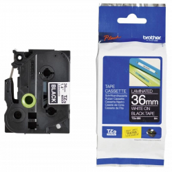 Cassette à ruban Brother TZe-365 Blanc sur Noir 36mm x 8m TZE365 prix Maroc