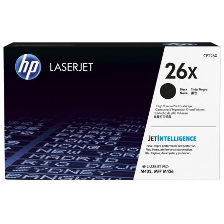 HP 26X Noir Toner grande capacité LaserJet d'origine CF226X prix Maroc