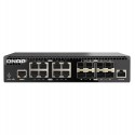  QNAP QSW-M3216R-8S8T commutateur réseau Géré L2/L3 10G Ethernet (100/1000/10000) 1U Noir 