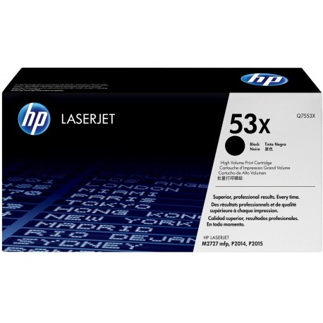 HP 53X Noir Toner HP grande capacité LaserJet d'origine Q7553X prix Maroc
