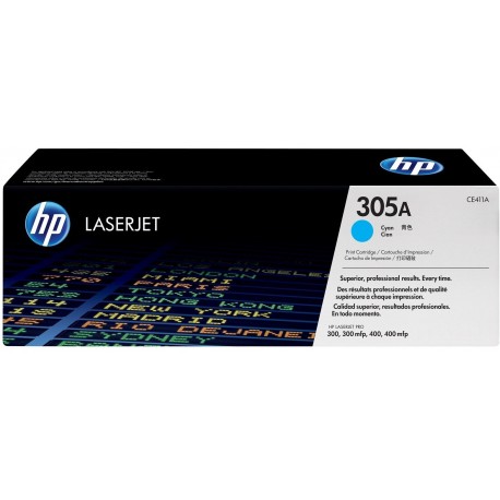 HP 305A Cyan (CE411A) - Toner HP LaserJet d'origine 305A prix Maroc