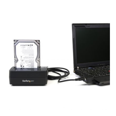 Station d’accueil à Baie Unique USB 3.0 pour SSD/HDD SATA 2,5″/3,5″ (SATDOCKU3S)