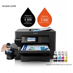Imprimante A3+ Epson EcoTank L15160 multifonction à réservoirs rechargeables