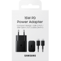 Chargeur Samsung rapide 15W USB-C - Avec câble C-à-C (EP-T1510XBEGWW)