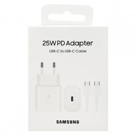 Chargeur Samsung ultra rapide 25W - Avec câble type-C à type-C EP-T2510XWEGWW prix Maroc