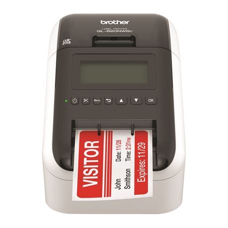 brother ql-820nwb d'étiquettes usb réseau ethernet wifi et bluetooth ql820wnb prix maroc