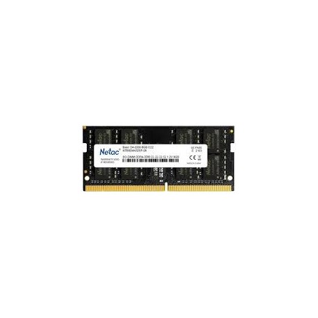 Barrette Mémoire 8GB DDR4 SODIMM 2666Mhz C19 1.2V -25% Netac NTBSD4N26SP-08