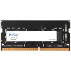 Barrette Mémoire 16 GB DDR4 SODIMM 2666 MHz – Pc portable – NETAC - NTBSD4N26SP-16