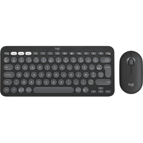 Ensemble Clavier et Souris sans fil Logitech Pebble 2 Combo (920-012209)