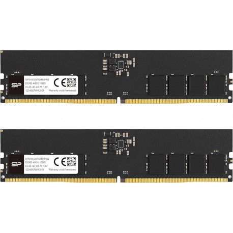 barrette memoire silicon power 32 gb 2 X 16g ddr5-4800 cl40 udimm sp032gblvu480f22 prix maroc