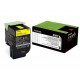 Lexmark 808Y Jaune - 1000 pages 80C80Y0 prix Maroc