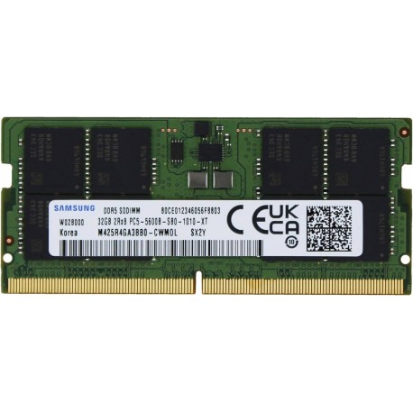 Barrette Mémoire &nbsp;SAMSUNG 32GB DDR5-5600 MHZ SODIMM&nbsp;M425R4GA3BB0-CWM0L