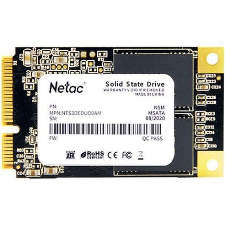 Disque dur SSD M.2 mSATA 512Go Netac (NT01N5M-001T-M3X)