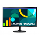 Écran incurvé 24" Samsung Essential S3 S36GD FHD serie D (LS24D362GAMXUE)