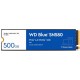 Disque dur interne SSD WD Blue SN580 M.2 2280 PCIe Gen4 x4 NVMe 500 Go (WDS500G3B0E)