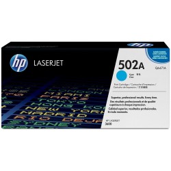 Toner HP 502A Cyan LaserJet d'origine (Q6471A)