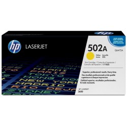 Toner HP 502A Jaune LaserJet d'origine Q6472A prix Maroc