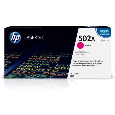 Toner HP 502A Magenta LaserJet d'origine Q6473A prix Maroc