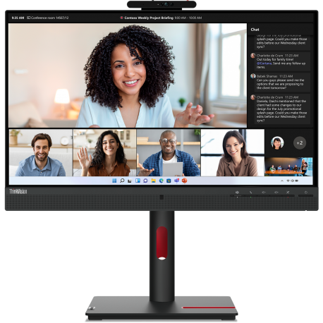 Écran 23,8" Full HD Lenovo ThinkVision T24mv-30 avec Webcam 63D7UAT3EU prix Maroc