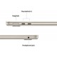 apple macbook air 13 pouces M5 16go 512go lumière stellaire mdha4fn-a