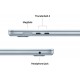 MacBook Air 15 pouces M5 24 Go 1 To Bleu Ciel MDVU4FN/A prix Maroc