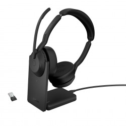 Casque Jabra Evolve2 55 Stereo UC Bluetooth + base chargeur 25599-989-989 prix Maroc