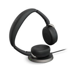 Casque Bluetooth Jabra Evolve2 65 Flex UC avec socle de charge 26699-989-989 prix Maroc