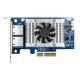 Carte réseau QNAP - PCIe 3.0 x4 - 10Gb Ethernet x 2 | QXG-10G2T-X710 prix Maroc